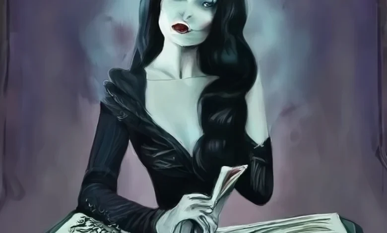 Art:0va7gw1ecz0= Morticia Addams