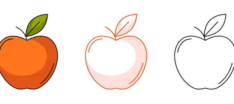 Outline:_Hppeidl938= Apple Clip Art