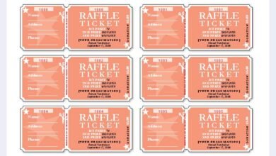 Printable:2anx3fhxsck= Raffle Ticket Template