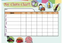 Printable:4cqbwebjgjk= Chore Chart Template