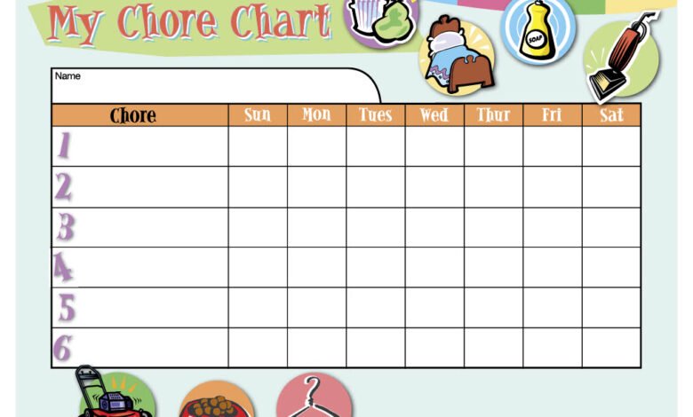 Printable:4cqbwebjgjk= Chore Chart Template