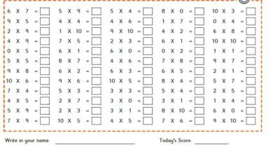 Printable:4afj5tc1_Eq= Times Table