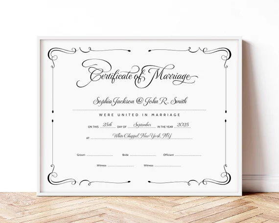 Printable:1xtwdnngrja= Marriage Certificate